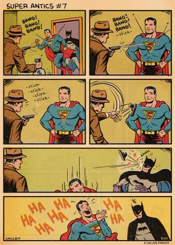 В Сети обнаружили, что и у Супермена когда-то была самоирония. Оказалось, гением маскировки может стать любой